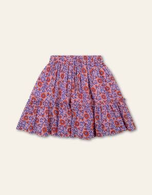 NEW OILILY girl's sunder aop floral jaipur garden skirt in pink